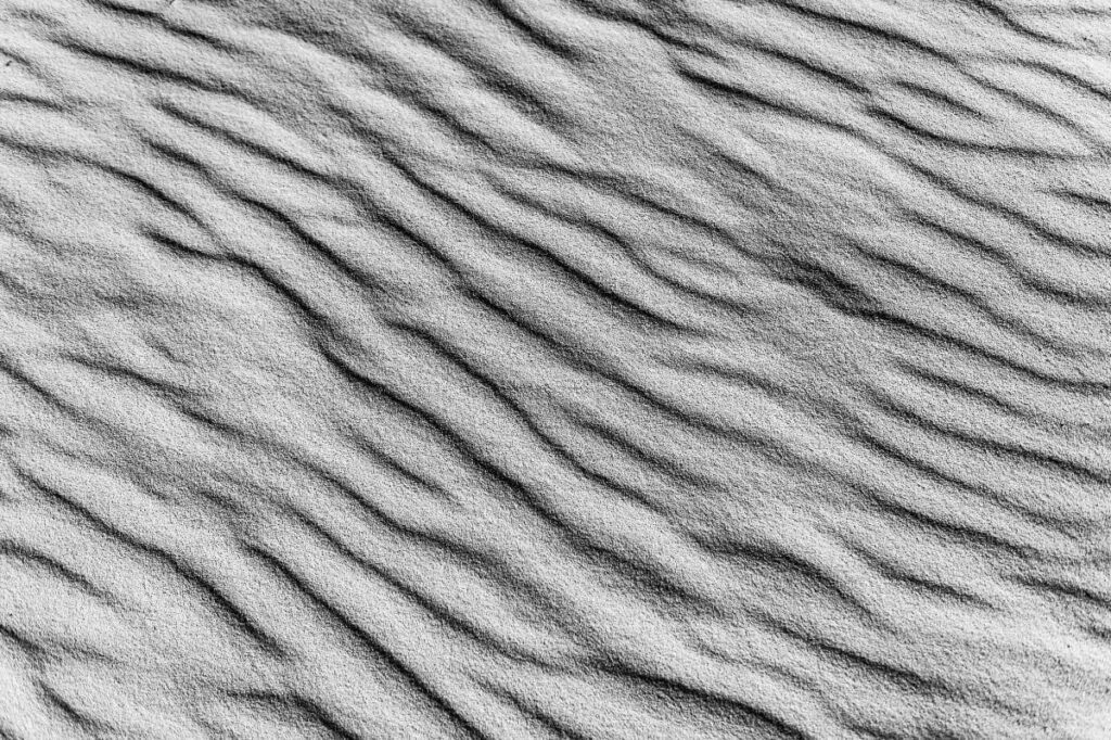 Sand with wind wave patterns