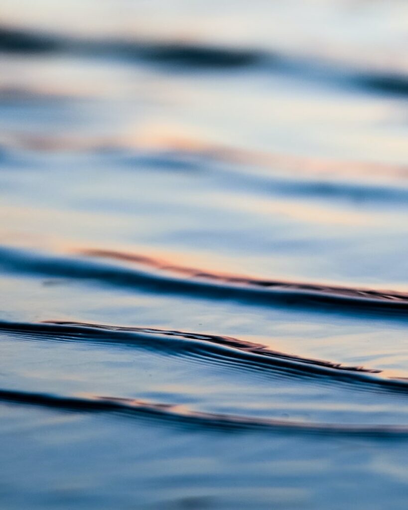 Peaceful wave ripples for feng shui